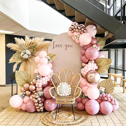 Awenztech 110pcs Dusty Pink Balloon Arch Garland Kit 18 12 10 5 inch | Wedding - Image 7