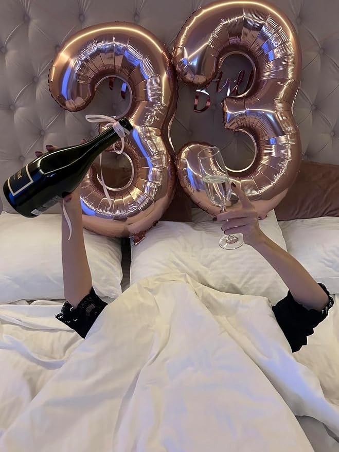 Numbers 12 Balloon 40Inch Rose Gold Balloons - Image 4