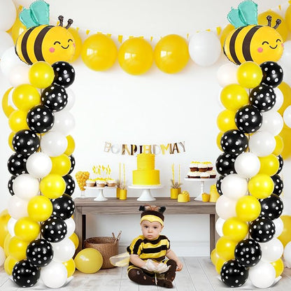 2 Sets Bee Birthday Party Balloon Column Stand Kit - Image 5
