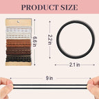 JIIRS 20PCS Boho Hair Ties,Elastic Bracelets,Elastic Hair Ties, Hair Bands For Ponytails,Ponytail Holder for Thick or Thin Hair,Boho Hair Bracelets No-Damage For Daily Life, Sport, Working(Set6)