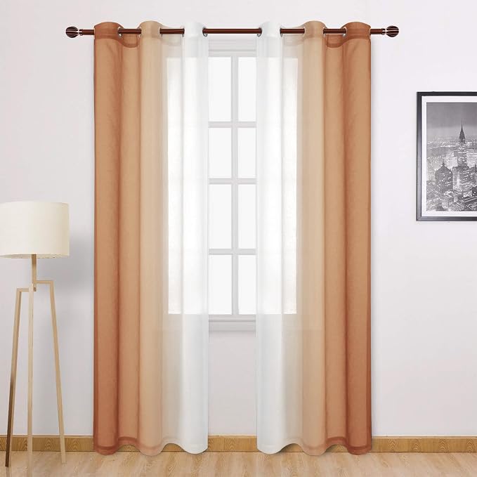 DWCN Ombre Sheer Curtains by DWCN