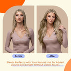 Full Shine Tape in Hair Extensions Human Hair 18 Inch Color 16 Highlight 22 Blonde Invisible Tape in Extensions 50 Grams Human Hair Extensions Tape Ins 20 Pieces for Wedding