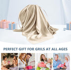 Silk Pillow Cases 2 Pack Queen Size Mulberry Silk Pillowcase Set of 2 for Hair and Skin 30 x 20 Inches 22 Momme Both Side Grade 6A Silk Soft Breathable Cooling with Hidden Zipper, Beige