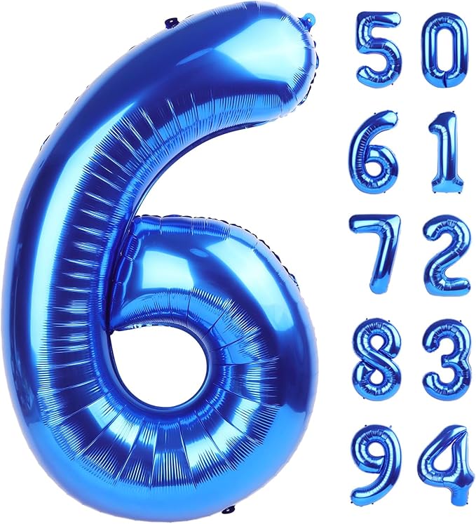 Navy Blue 6 Balloon by IWERP