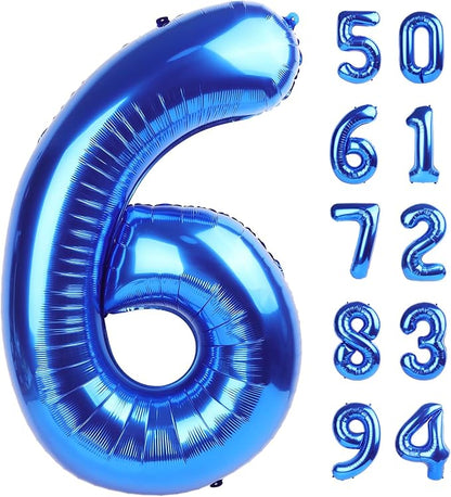 Navy Blue 6 Balloon by IWERP