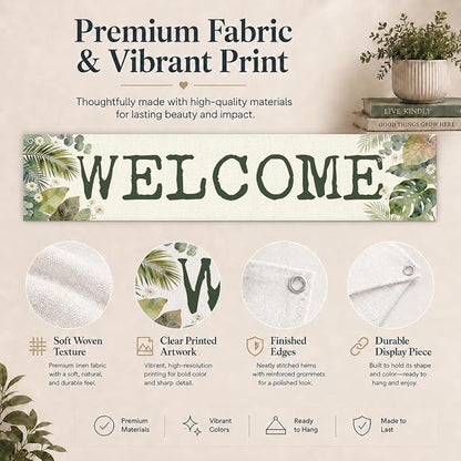 Welcome Banner Decorations for Home, Hanging Banner Wall Decor, Farmhouse Home - Image 5