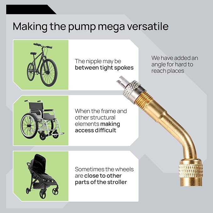 Bike Pump Floor, Advanced Bike Tire Inflator, Bicycle Hand Air Pump - Image 4