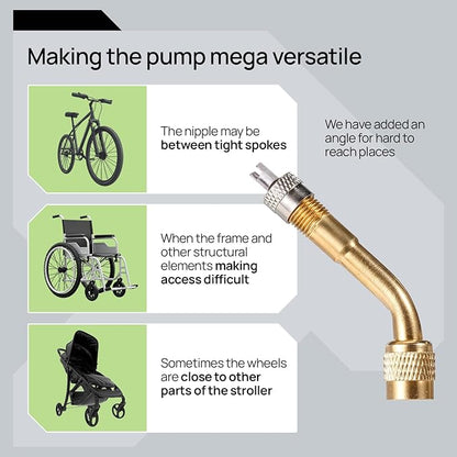 Bike Pump Floor, Advanced Bike Tire Inflator, Bicycle Hand Air Pump - Image 4