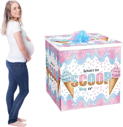 AmazingSpark 28in Giant Gender Reveal Gift Box by Unknown