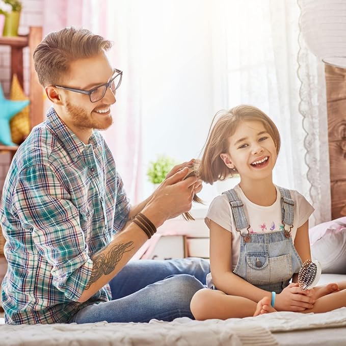 100 Pcs Thick Seamless Hair Ties, Ponytail Holders Hair Accessories No Damage for Thick Hair Christmas Gift(Dark Brown Colors)