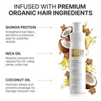 FASHION GOLD, Keratin Hair Treatment, 6 USES per Bottle, Keratina para Alisar el Pelo, Alisado Brasileño Keratina Permanente, Alisados Organicos SIN FORMOL, Nanoplastia, 300 grs