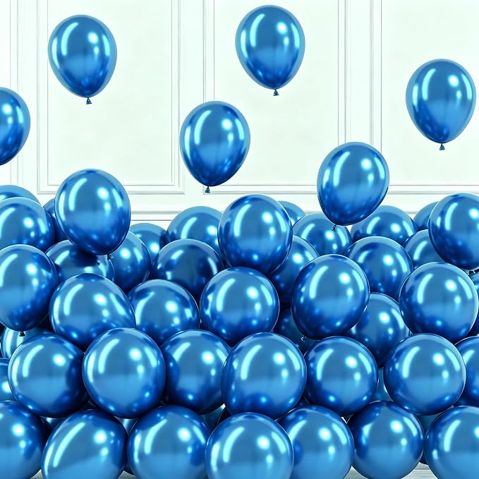 Metallic Blue Balloons by Togvu