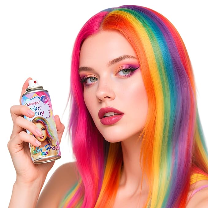 Christmas Black Temporary Hair Color Spray for Kids, Black Hair Spray for Women Men, Temporary Hair Dye, Root Touch Up Hair Color Dye,Washable Hair Spray Color Wax for Party Makeup, Cosplay(120ML)