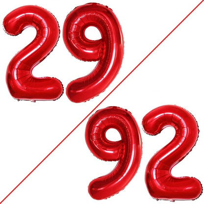 Number 29 Balloons for 29th Birthday Party Decorations, 42 Inch Jumbo Foil by GOER