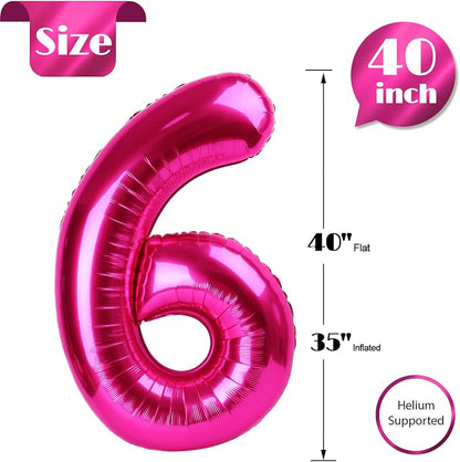 Hot Pink 6 Balloon - Image 5