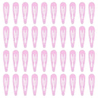 40 Pcs 2 Inch pink Metal Snap Hair Clips No Slip Hair Barrettes For Women Hair Accessories(Pink)