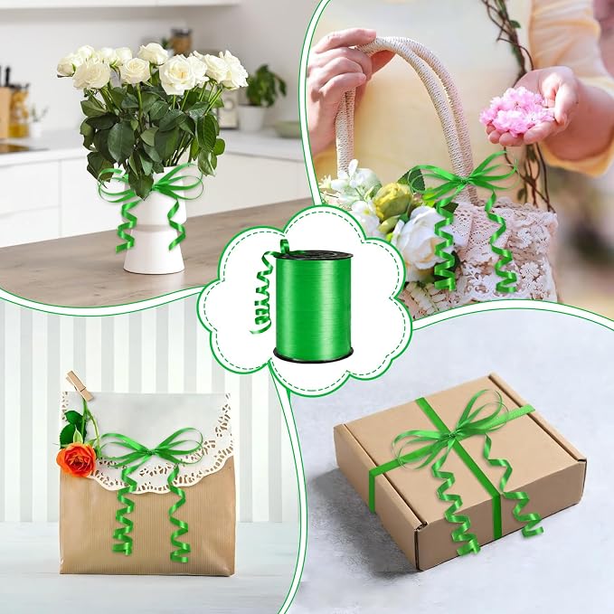 500 Yards Curling Ribbon，Green Balloon String Ribbon，for Gift Wrapping，Party - Image 5