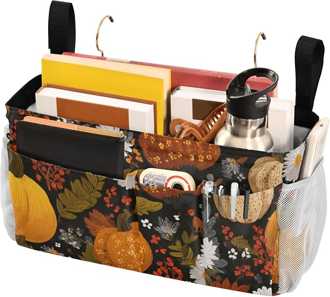 Bedside Caddy Metal Frame Hanging Organizer Bunk Bed Dorm Accessories Hook And - Image 3