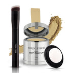 THICK FIBER Root Touch Up Powder with Brush – Covers Grey Roots, Thinning Hair & Bald Spots – Sweat & Water Resistant for Men & Women (Light Blonde, 0.35 Ounce (Pack of 1))