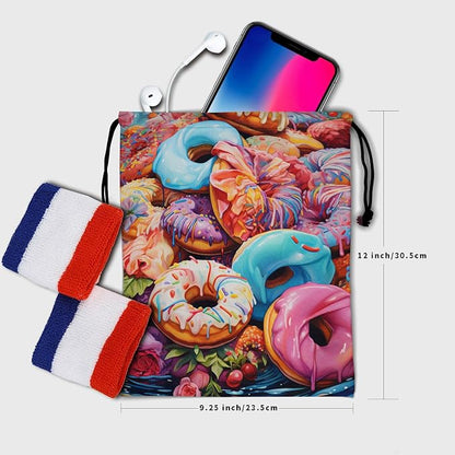 Watercolor Donuts Gymnastics Grip Bag - Image 6