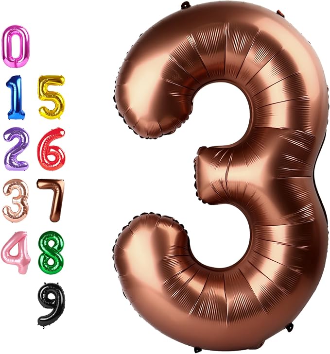 Number Balloons 3 Balloon Coffee by Enyeopd