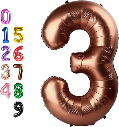 Number Balloons 3 Balloon Coffee by Enyeopd