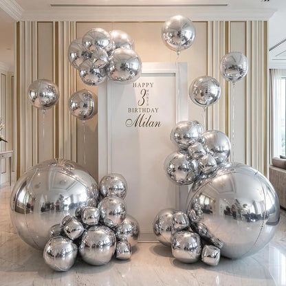 24 Pcs Giant Metallic Party Balloons, Birthday Wedding Bridal Shower Party - Image 3