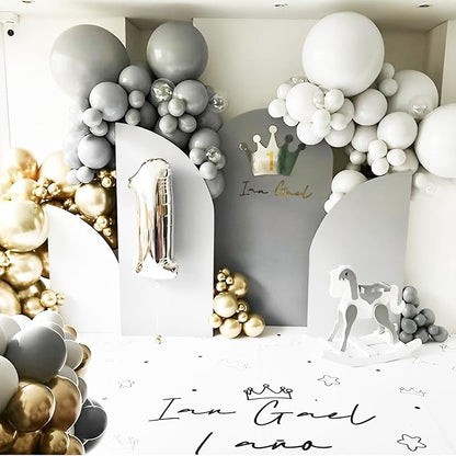 Voircoloria 90pcs Gray Balloons Garland Arch Kit, 18 12 10 5 Inch | - Image 8