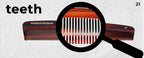 #21 Handmade Narrow Tooth Comb Tortoise Havana Acetate Fine Straight Thin Detangling Parting Grooming Teasing Hair Styling Hairdresser Barber Hairdressing Wet Dry Pocket Travel Women Men Kids