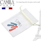 Camila Paris CP1330B French Hair Barrettes Clips, Snap Hair Slides Clic Clac for Women, Styling Girls Side Slide-in Metal Snap Pin Hair Accessories for Women. Strong Hold, No Slip Grip, Made in France