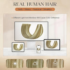 Clip in Hair Extensions Real Human Hair 24Inch 8pcs 120g Seamless Balayage Blonde Hair Extensions Clip Ins Double Weft Light Blonde Highlight Golden Blonde Invisible Straight Remy Human Hair for Women