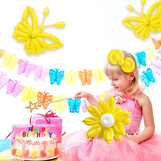 100Pcs Yellow 260 Balloons, Long Balloon - Image 6