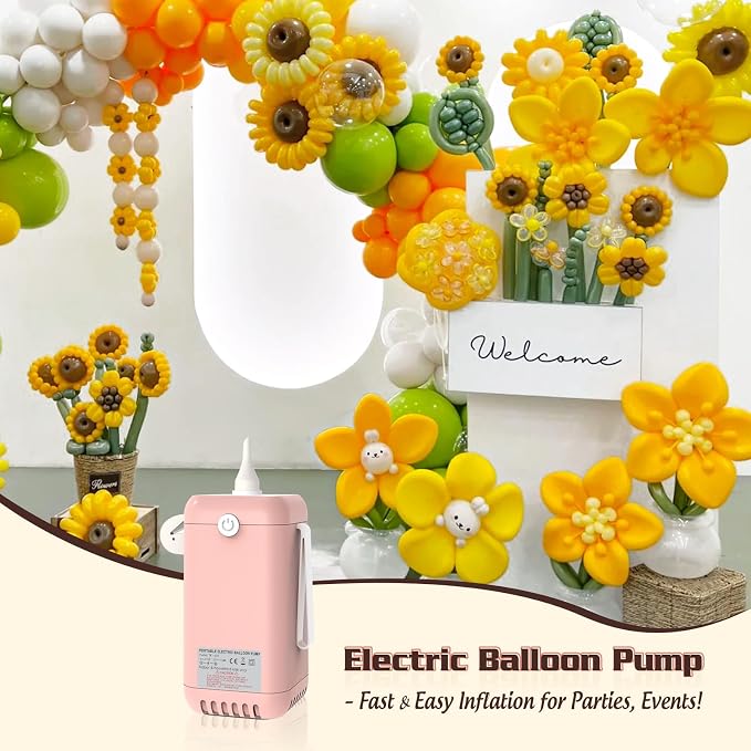 AXHJ Balloon Pump Electric Air Pumps, 2-in-1 Electric Air Balloon Pump，Balloon - Image 6