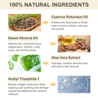 Cyperus Rotundus Oil for Hair Removal, Natural for Reducing Body Hair Growth, Reducing Body Hair Growth, Shrink Pores, Reduces Unwanted Hair Growth, Suitable for All Skin Types - 2.02 Fl Oz