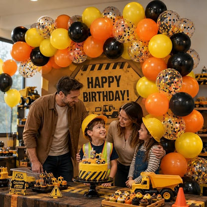 Construction Balloons, Truck Theme Latex Party Balloons - Image 4