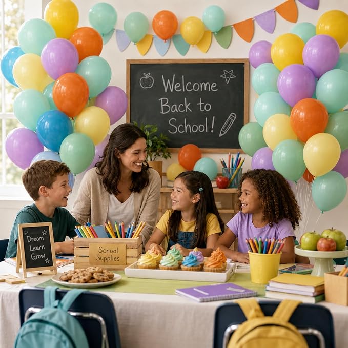 Muted Rainbow Balloons Assorted Colors - Image 6