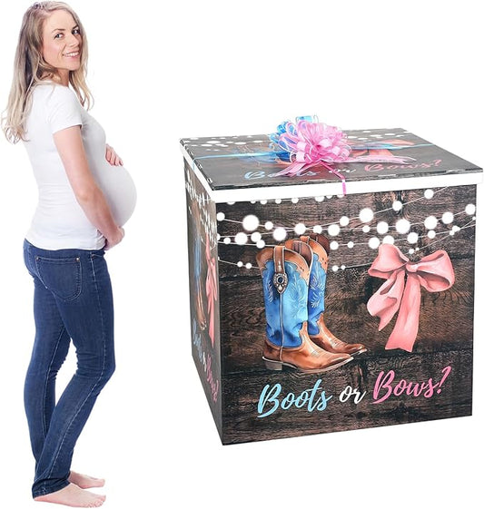 AmazingSpark 28in Giant Gender Reveal Gift Box by Unknown
