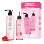 A’PIEU Raspberry Vinegar Shampoo & Hair Vinegar Rinse Conditioner Set – Scalp Clarifying, Buildup Removal, Refresing Finish, and pH-Balancing. Korean Hair Care (16.9 fl oz / 6.76 fl oz)