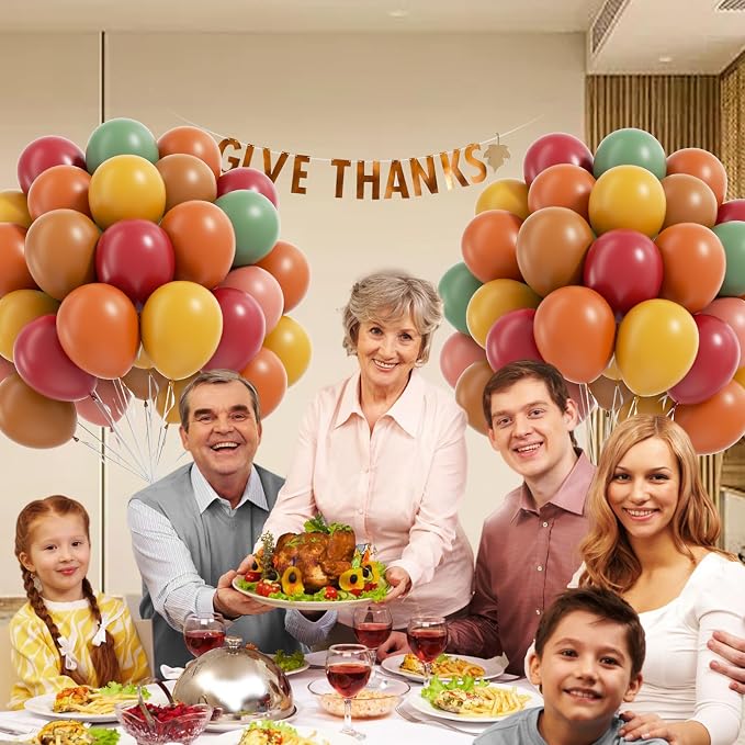 60pcs Fall Balloons, Thanksgiving Balloons 12inch - Image 5