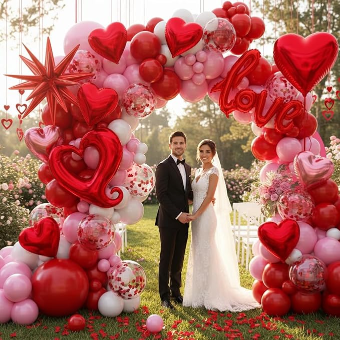 171pcs Valentines Day Balloons Garland Arch Kit - Image 4