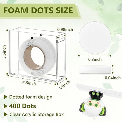 400 PCS 1mm Double Sided Foam Dots - Image 2