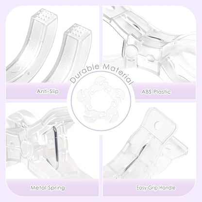 RELBRO Spring Clamps with Balloon Clips Set, 3.5 Inch, 50 Flower-shaped Balloon - Image 4