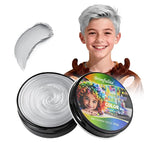 Silver Hair Wax, Temporary Hair Color for Kids, Washable & Nourishing Grey Hair Wax for Women & Men 2.12 Oz.
