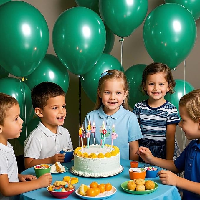 Green Balloons Green Birthday Decorations 10 Pack 36 inch Round Party Balloons - Image 6