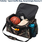 Gym Bag 20 inch Sport Duffle Bag for Men - 40L Weekender Duffel Bag for Travel - Camo