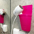 ZAXOP Flat Iron/Curling Iron/Hair Straightene/Hot Hair Tools Holder, Silicone Heat Resistant Mat Pouch Organizer.(Hotpink)