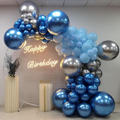 Blue Silver Balloon - Image 7