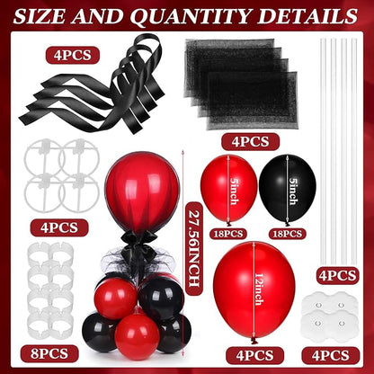BBTO 4 Set Table Centerpieces Balloons Stand Kit Table Stand Holder - Image 2