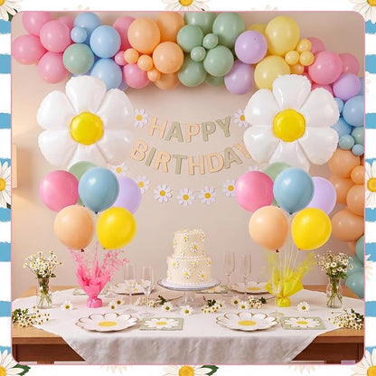 Civaner Daisy Party Balloons Stand Kit 6 Sets - Image 2