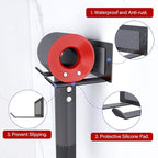 FLE Hair Dryer Holder, Blow Dryer Holder Wall Mounted Fit for Most Hair Dryers